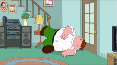 peter griffin falling down stairs|peter griffin death.